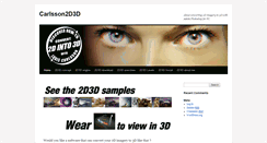 Desktop Screenshot of carlsson2d3d.com